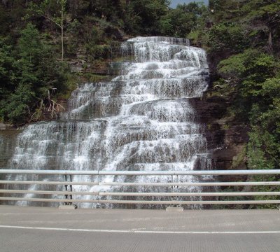 Hector Falls, above Highway 414
