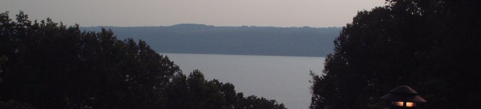 Cayuga Lake, shortly after dawn, looking east.