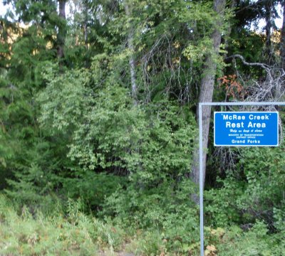 McRae Creek rest area