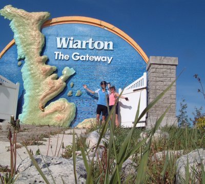We made it to Wiarton, and were greeted by this sign