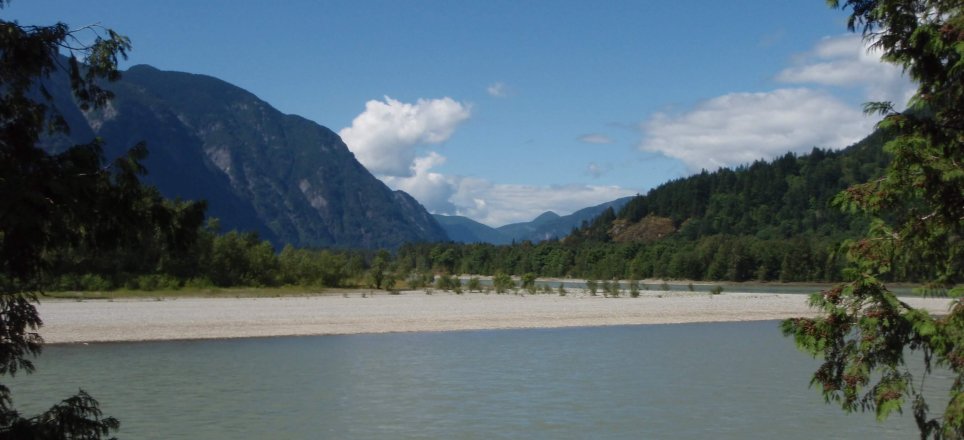 The Fraser River and Valley at Hope.